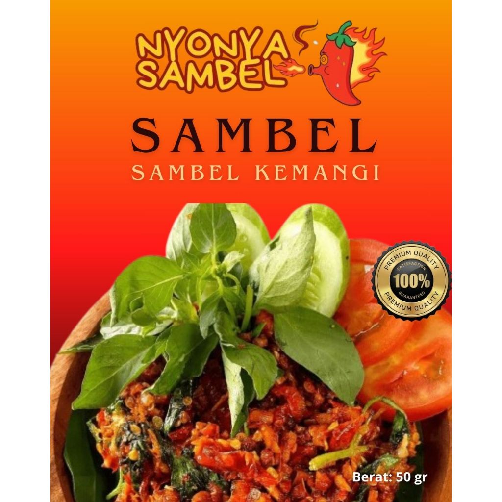 

SAMBEL KEMANGI NYONYA SAMBEL UKURAN 50gr, 150gr, dan 250gr