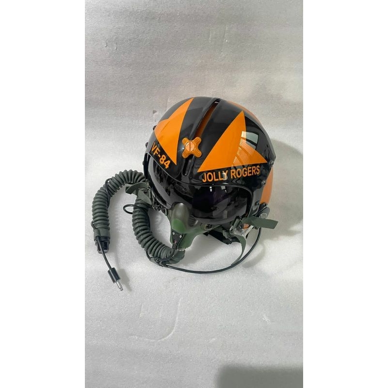 HELM PILOT HGU-33 JOLLY ROGERS/HELM ANTIK /HELM MOTOR DAN MASKER OXYGEN REPLIKA