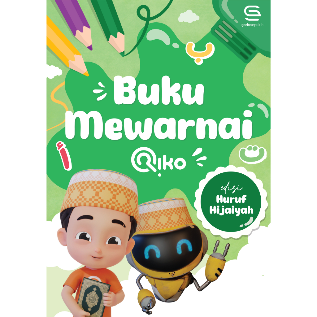 Buku Mewarnai Riko The Series - Edisi Huruf Hijaiyah