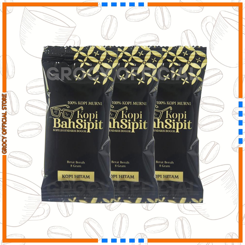 

Kopi Bubuk Tanpa Gula Bah Sipit Cap Kacamata 1 Pack Isi 20 Sachet x 8 Gram Khas Kota Bogor