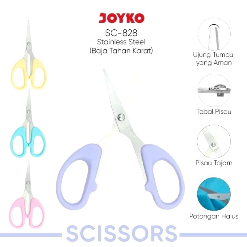 

Gunting Joyko SC-828PTL / Scissors Joyko Pastel Color