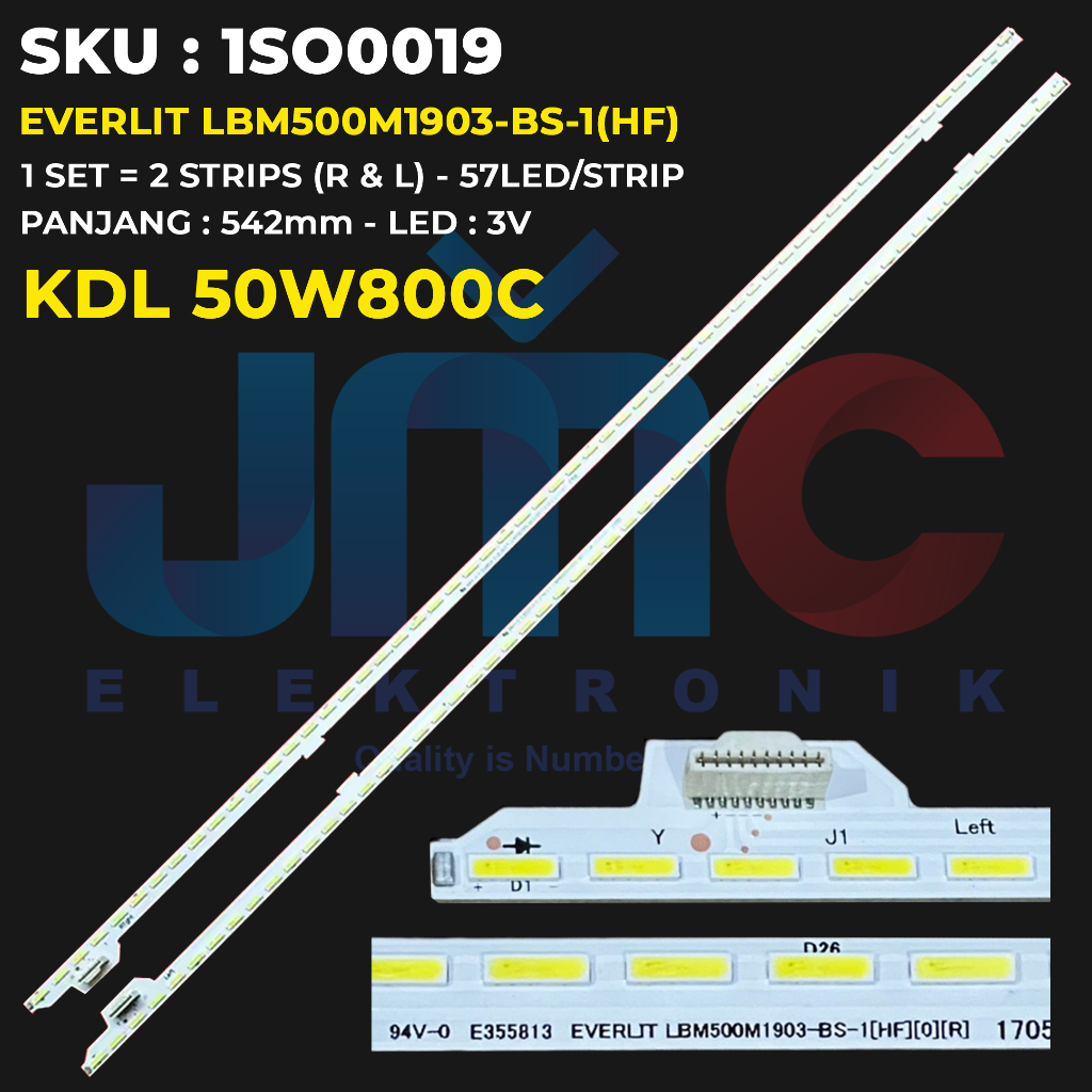 Backlight TV SONY 50 Inch KDL 50W800C EVERLIT LBM500M1903-BS-1(HF)