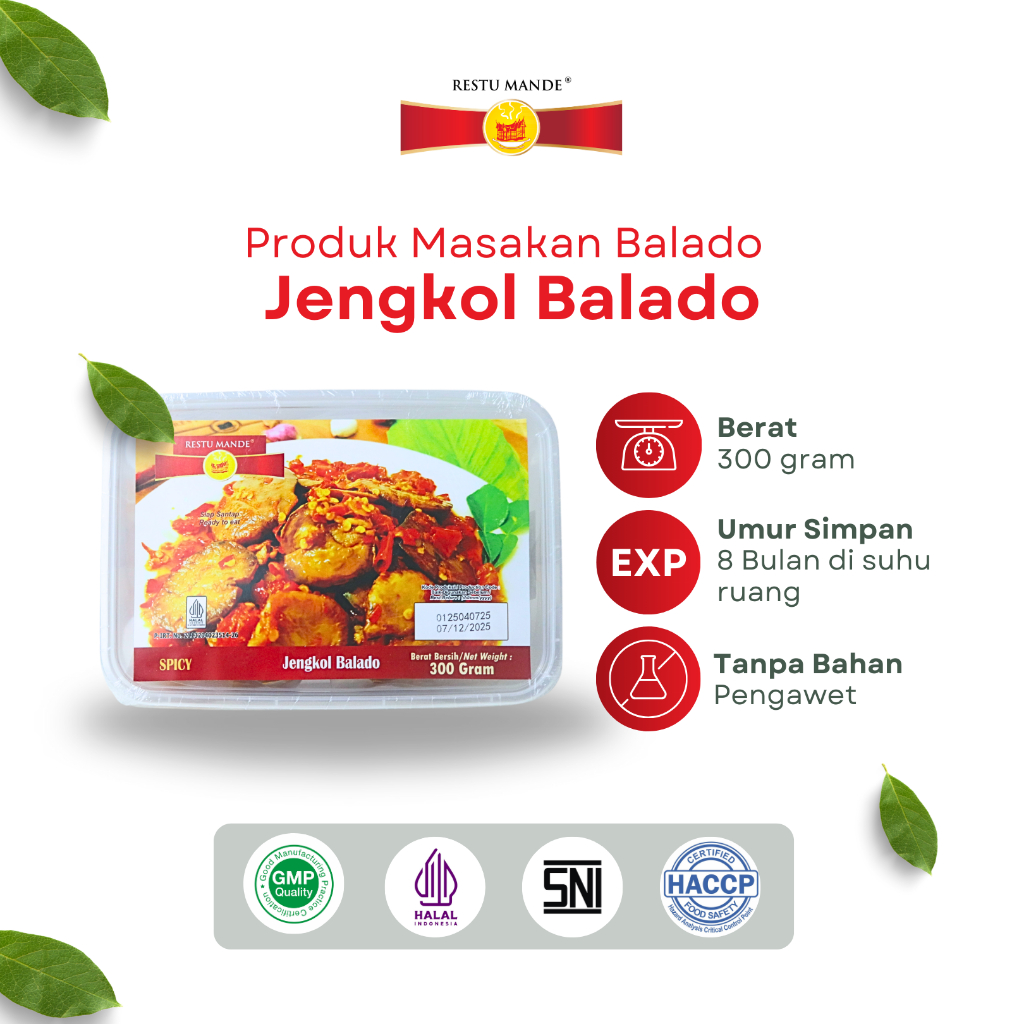 

Restu Mande Jengkol Balado Kemasan 300 gram