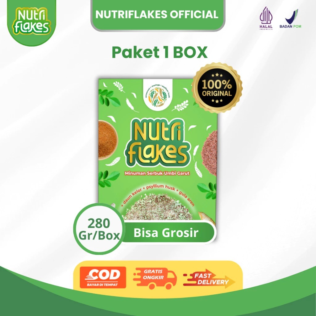 

Nutriflakes Sereal Umbi Garut Solusi Ampuh Mengatasi Asam Lambung Gerd Dan Maag 1 Box 4.8 659 penilaian 3,9RB Terjual