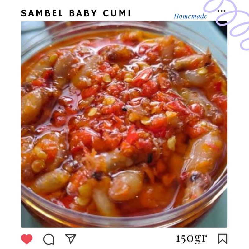

SAMBAL BABY CUMI || SAMBAL PEDAS || PEDAS NAMPOL || 150gr || HOME MADE || PEDAS GURIH