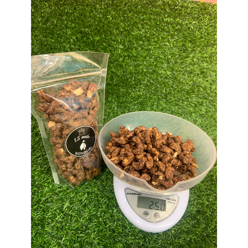 

kacang mete kacang mede asli wonogiri varian rasa coklat kemasan 250gram