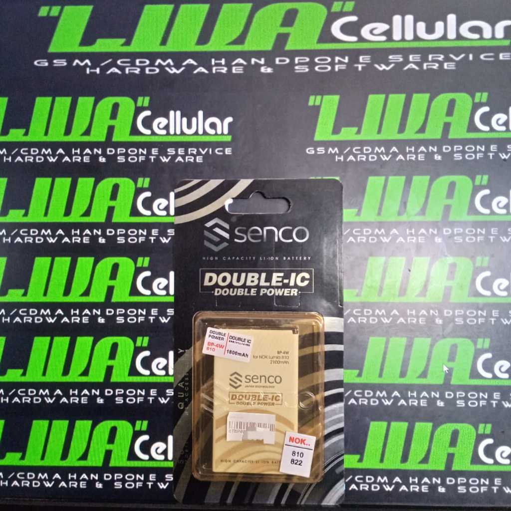 Baterai Batre Nokia Lumia N810 N822 BP4W BP-4W Senco Double Power