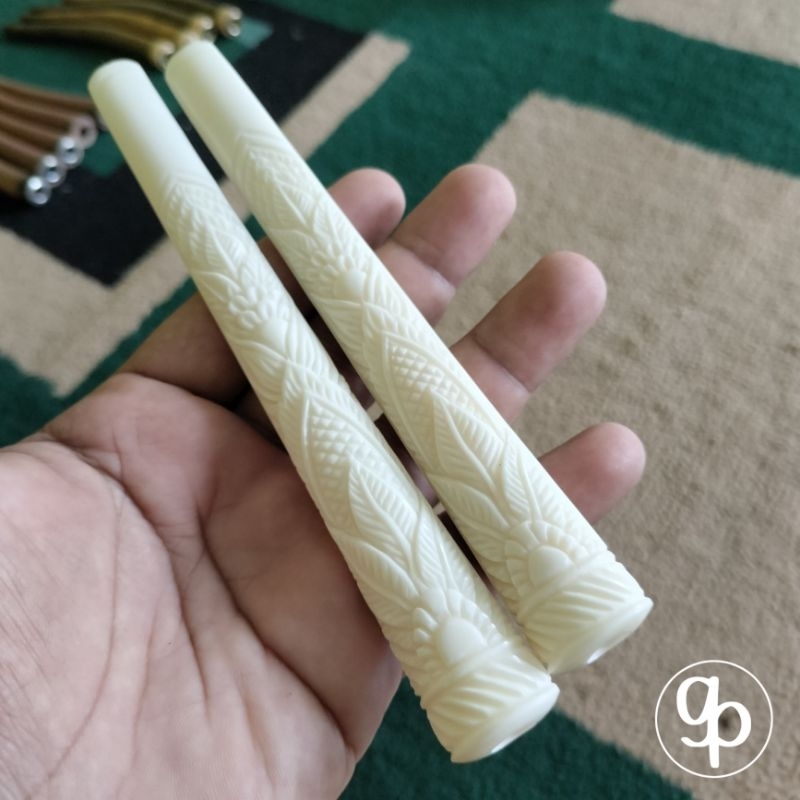 Pipa once / once cangklong tulang ukir bunga