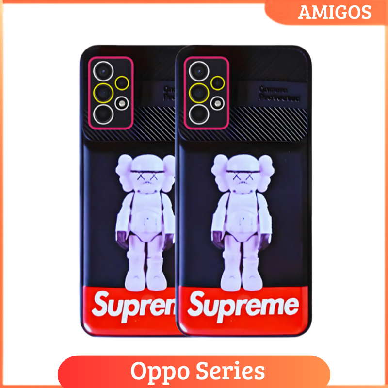 Case Oppo A5S A7 A11K A12 A15 A15S A16 A16S A17 A54 4G F9 Casing Brand Supreme Pro Premium Dengan Pe
