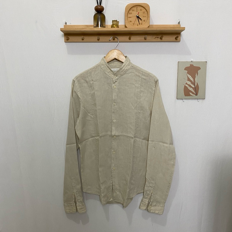 kemeja panjang pria ZARA MAN original size M