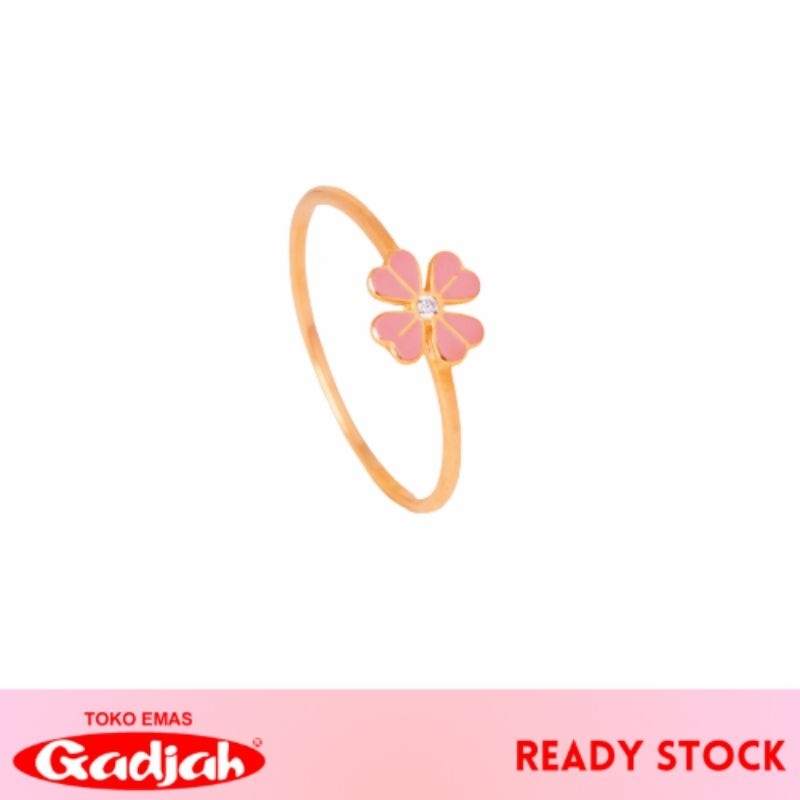 Cincin Emas Foura Pink - Toko Emas Gadjah