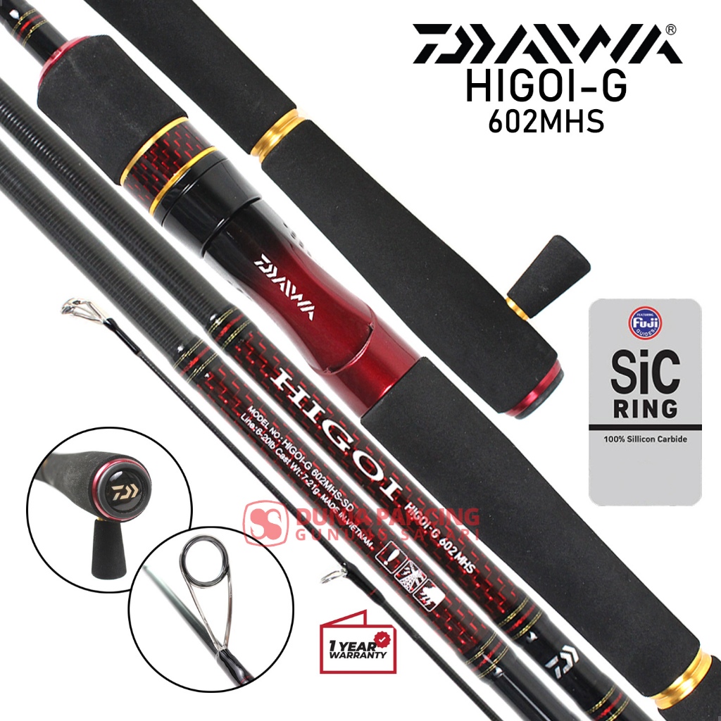 Joran Spinning Daiwa Higoi G 602MHS
