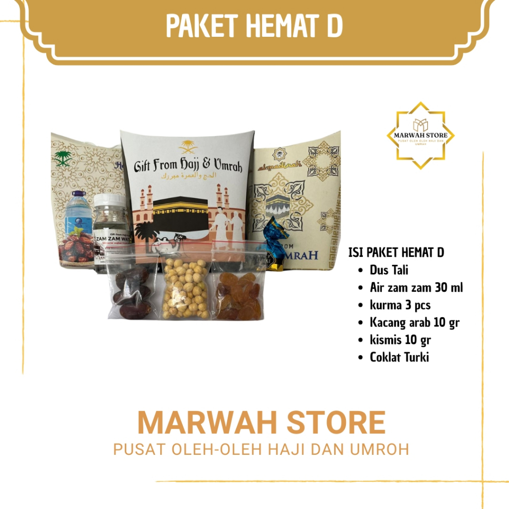 

Oleh-oleh Haji dan Umroh Paket Hemat D Lengkap Air Zamzam