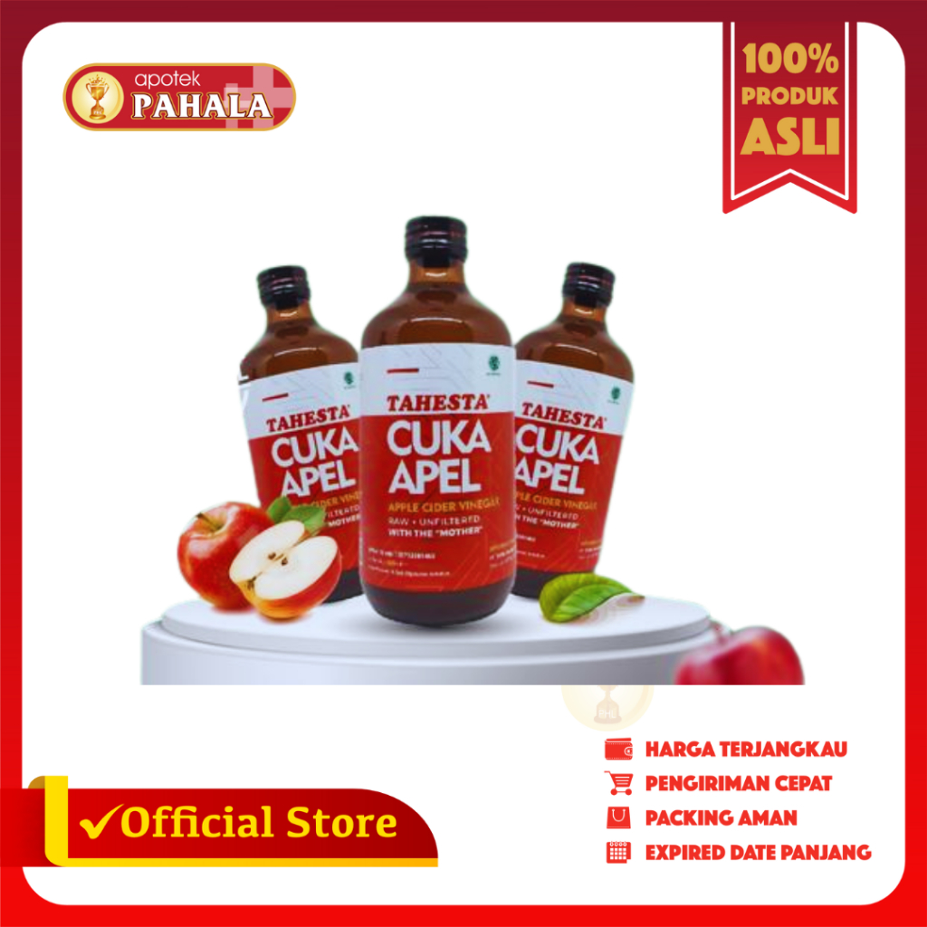 

TAHESTA Cuka Apel 320ML Untuk Menurunkan Kadar Gula Rasa Enak