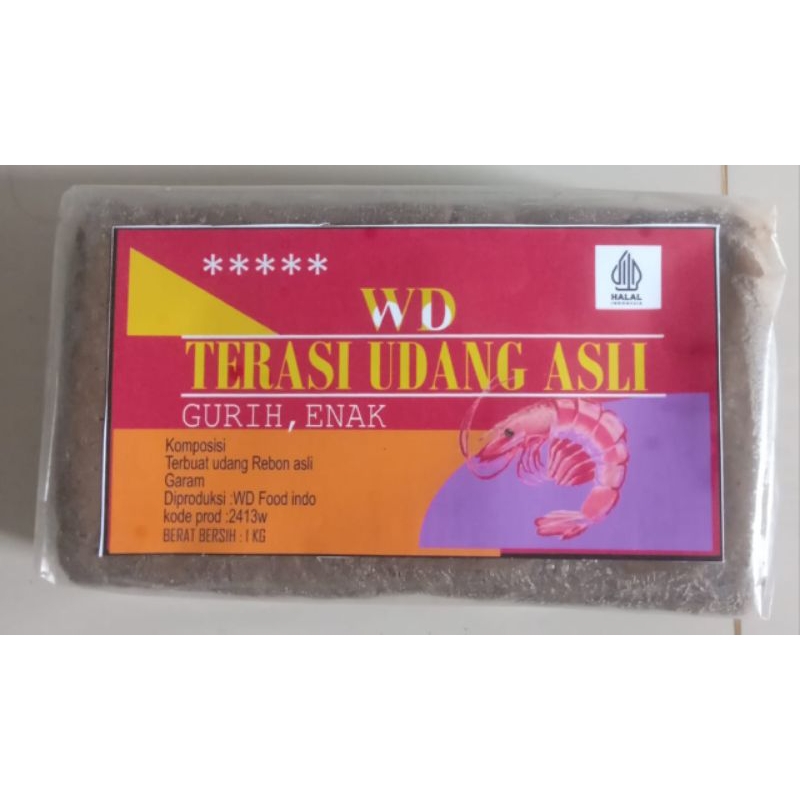 

Terasi udang super Gurih,Enak, Berat 1kg