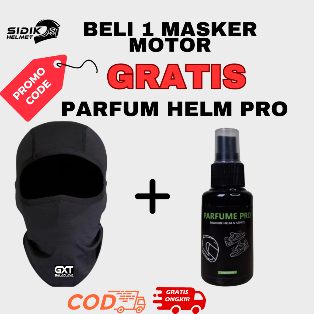 buff masker pria balaclava gxt masker motor masker ninja, balaclava motor GRATIS PARFUM HELM PRO