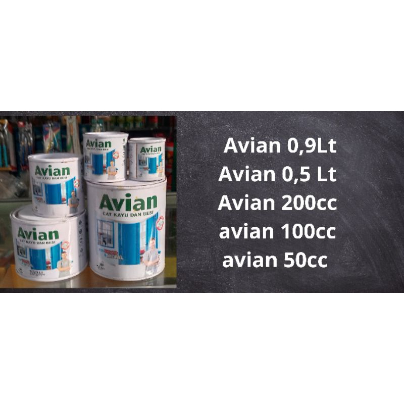 Cat Avian Kayu Dan Besi Putih Kode Sw sd 752