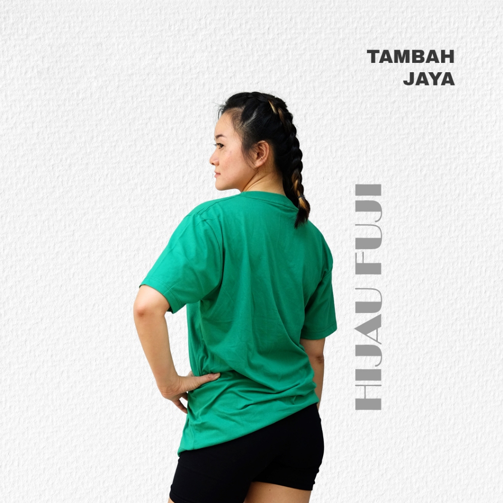 KAOS POLOS HIJAU FUJI COTTON COMBED 30S & 24S SIZE S-XXL