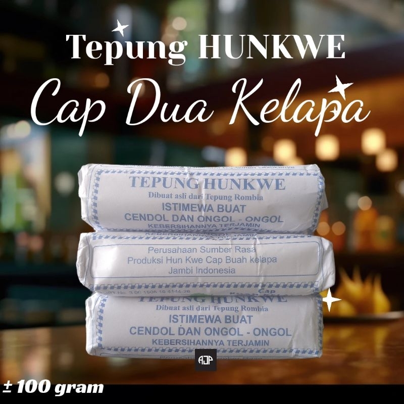 

Tepung Hunkwe Cap Dua Kelapa | 25 pcs