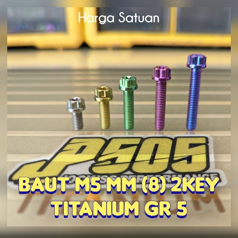 Baut M5 MM (8) 2Key Titanium Gr 5