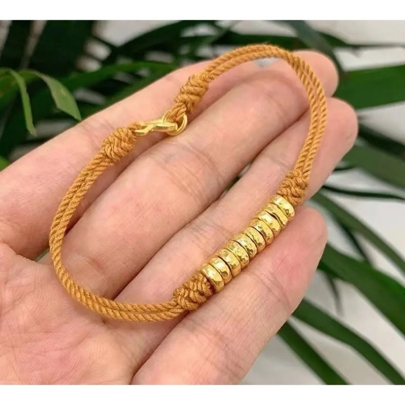 gelang tali ring gold mirip mas hongkong 999