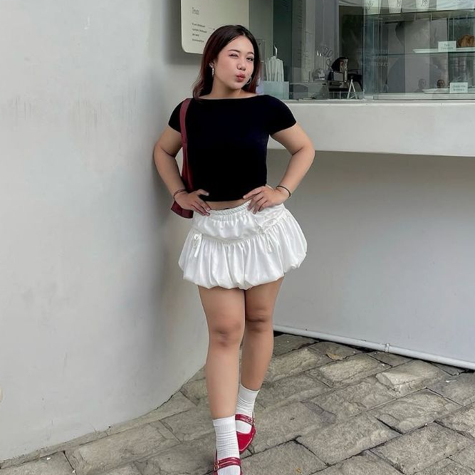 Rafael IND Store Celana Rok Pendek Celana Balon Wanita Celana Skirt Pendek Naumi