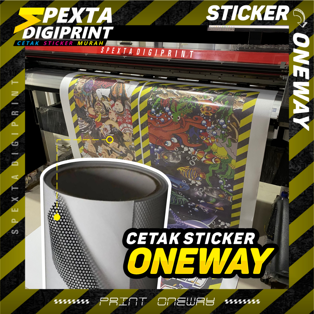 

CETAK STICKER METERAN ONEWAY 50cm/ PRINT ONLY - STICKER KACA