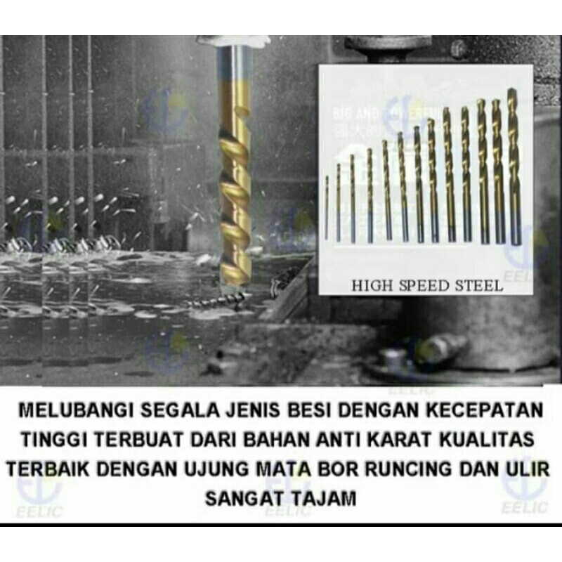 Mata Bor HSS mata Bor Besi Baja