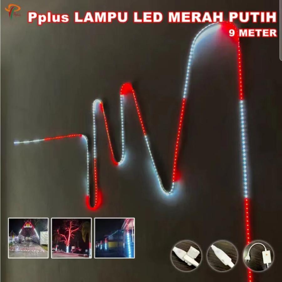 LAMPU STRIP MERAH PUTIH  Lampu Hias 17 Agustus - Lampu Merah Putih Bendera indonesia 5050 Waterproff
