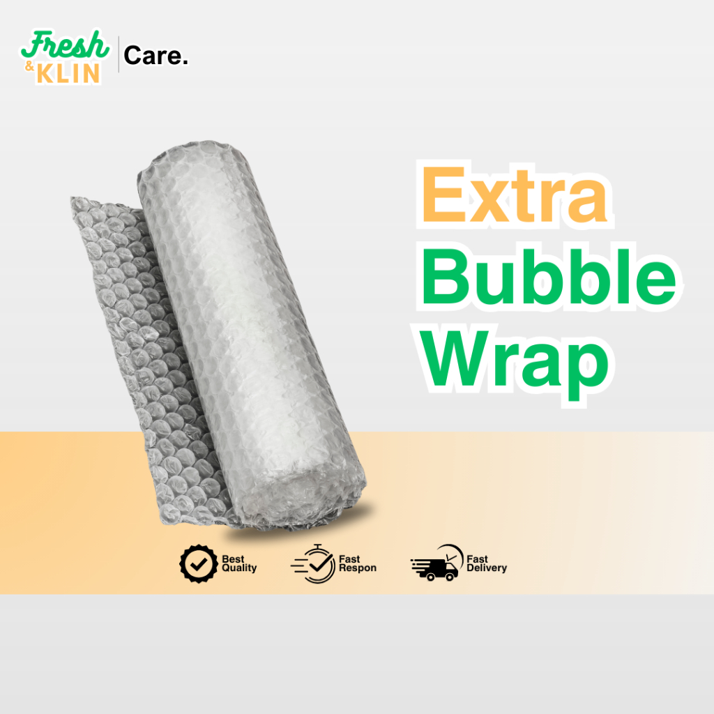 

FRESH & KLIN Extra Bubble Wrap Tambahan Untuk Packing Paket Lebih Aman Tebal
