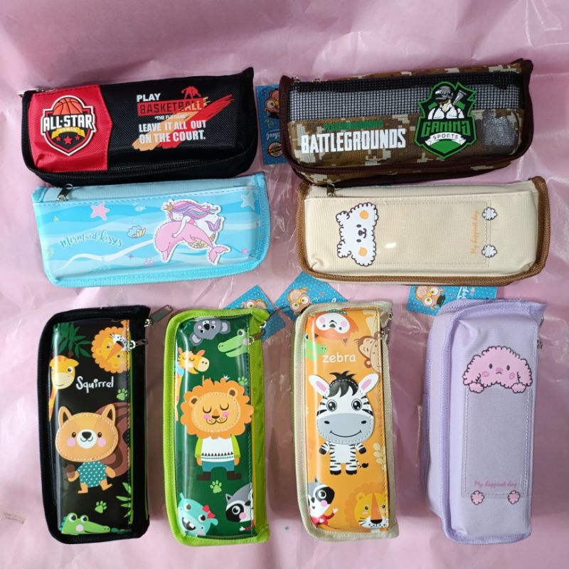 

kotak pensil kain | tempat pensil sleting | dompet kain