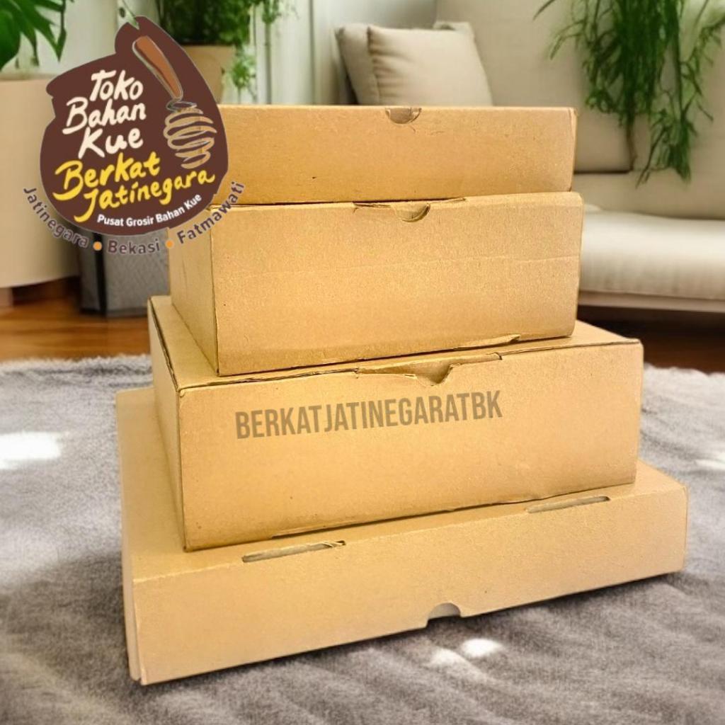 

BOX EFFRUT KOTAK POLOS / DUS/ BOX KUE/ KOTAK COKLAT POLOS / 10 PCS