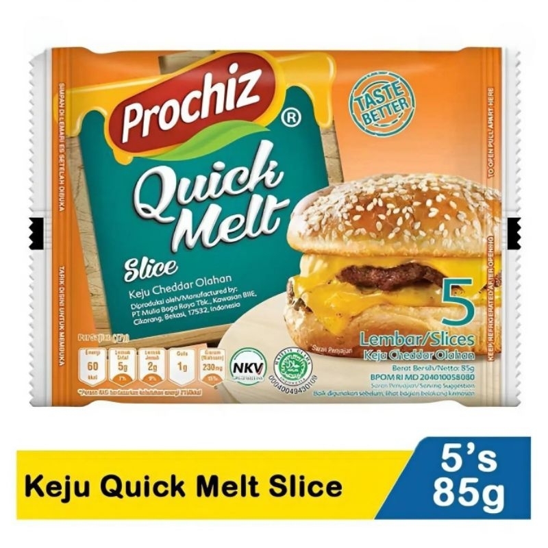 

Pro Chiz Keju Quick Melt Slice 5's 85G