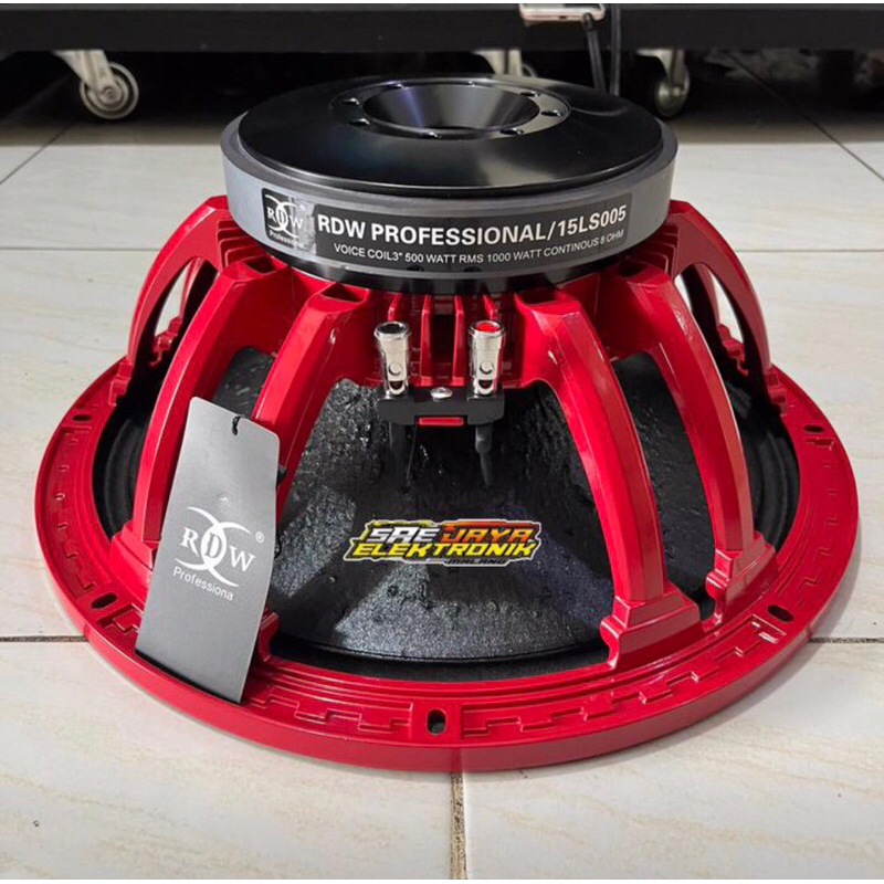 speaker component 15 inch original RDW 15LS005 speaker komponen ori
