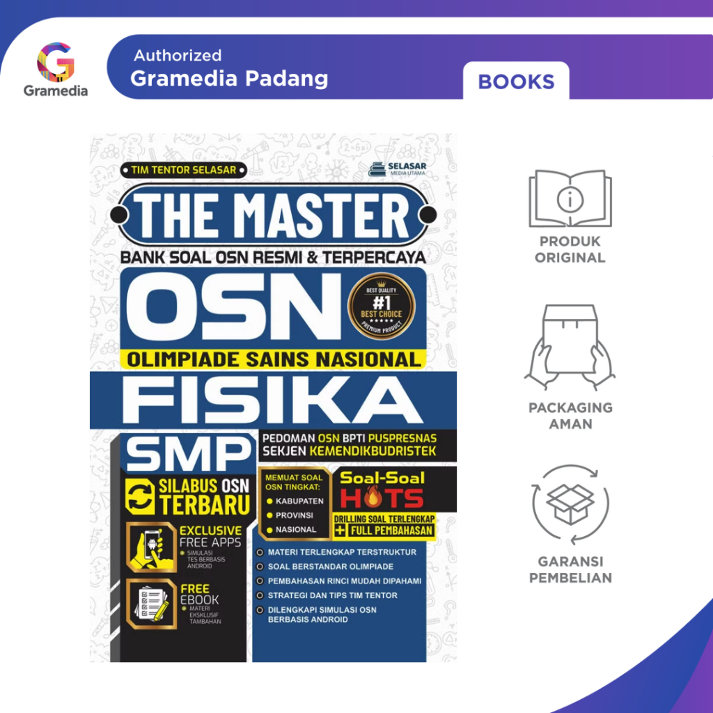Gramedia Padang - The Master Bank Soal OSN Fisika SMP