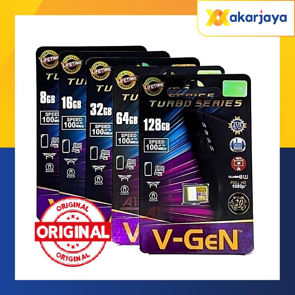 Vgen Turbo 8GB 16GB 32GB 64GB 128GB Memory card Class 10 Original Kartu Memori V-Gen