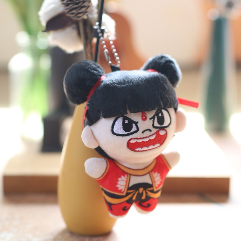 [CAPYTOPIA] Nezha Keychain / Gantungan Kunci Nezha Cartoon Characters / Ganci NeZha Plush Bagcharm