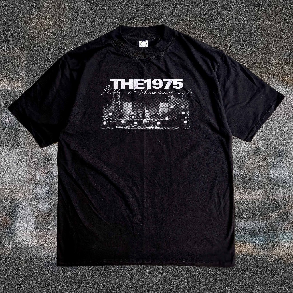 The 1975 Heavyweight 16s (black) - Kaos Band Merch Heavy Cotton Combed Bootleg