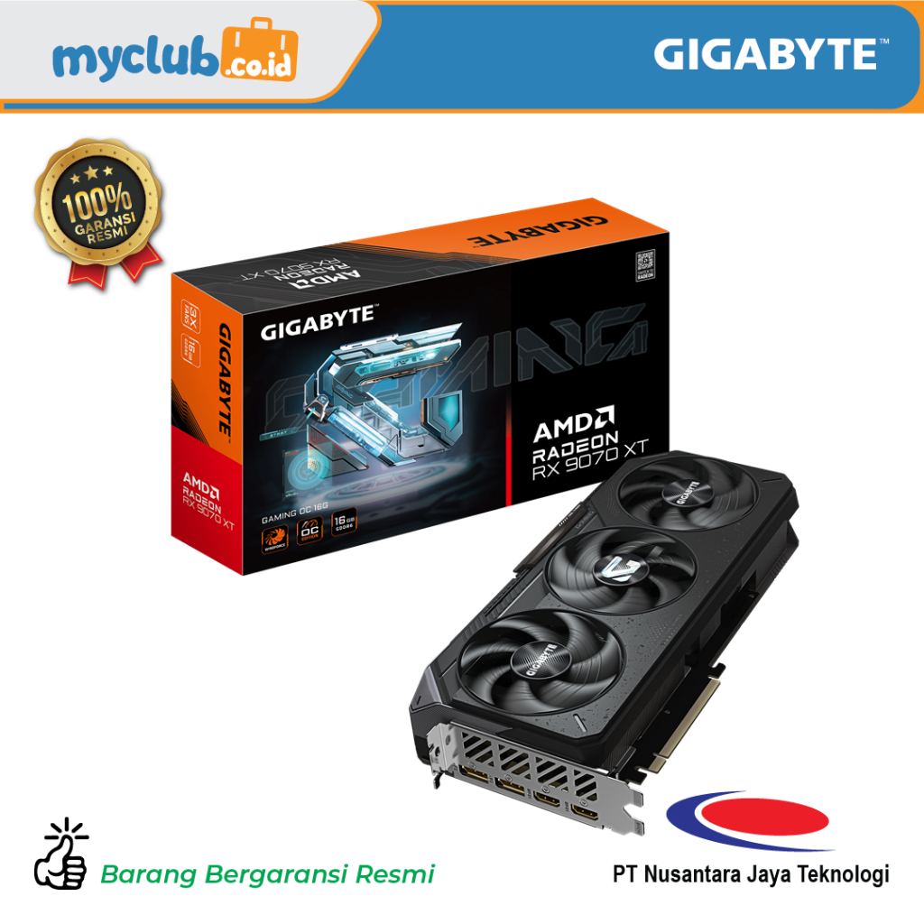 Gigabyte VGA Radeon RX 9070 XT GAMING OC 16G GV-R9070XTGAMING OC-16GD