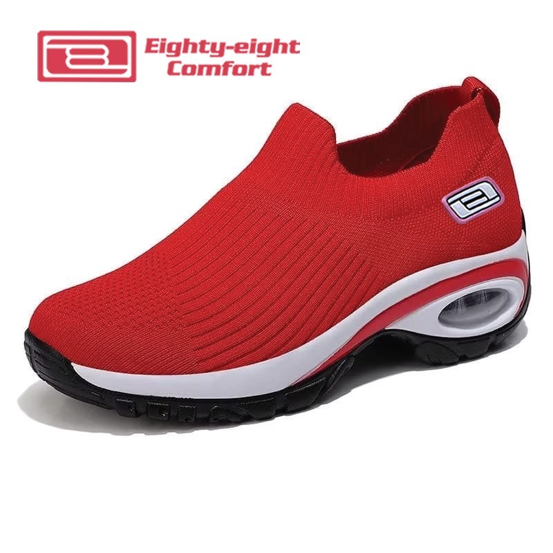 PAT PAT PAT PAT,  Sepatu Sneakers Wanita Kanvas Sepatu Wanita Rajut SLIPON EIGHTY EIGHT COMFORT 2025