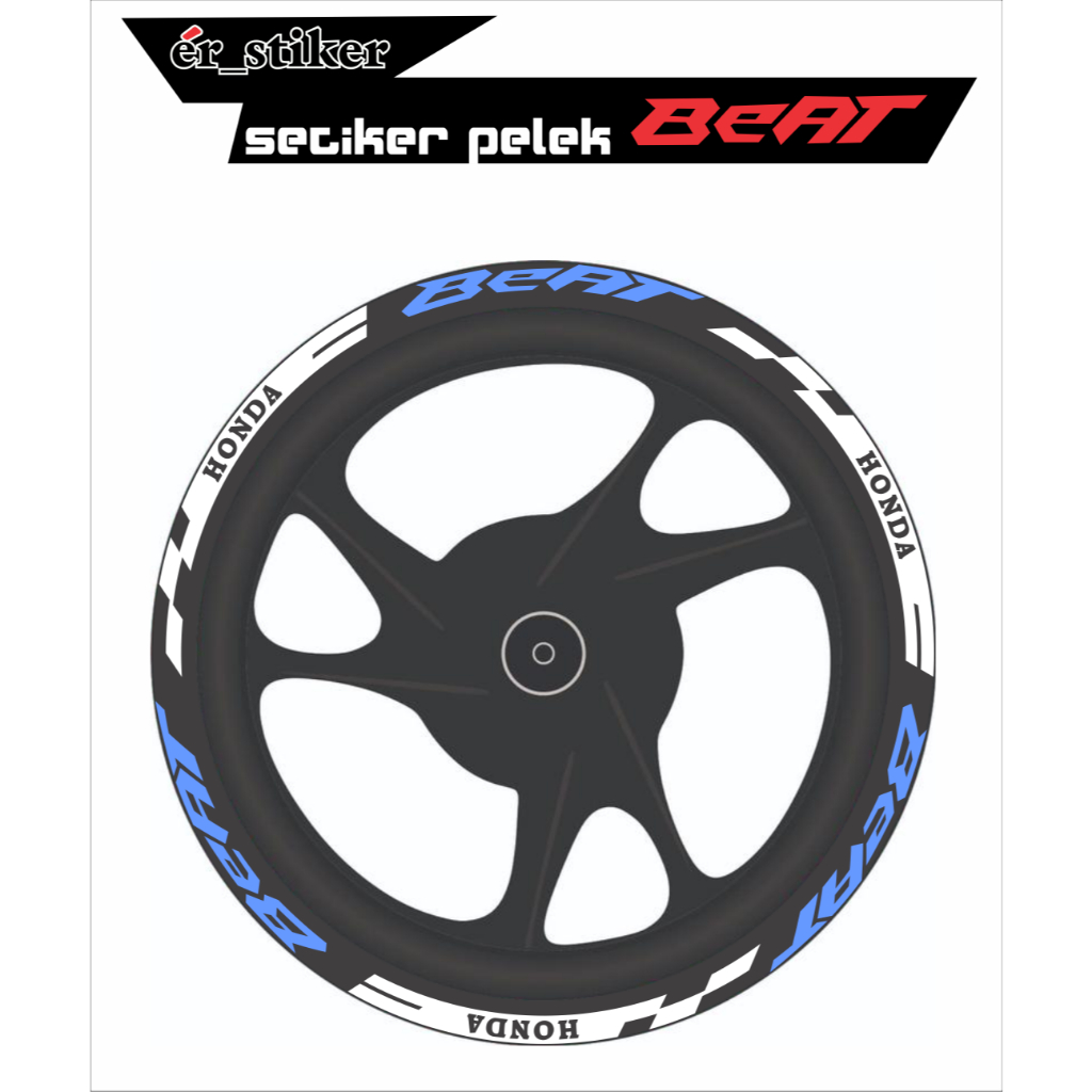 stiker pelk beat lis velg beat