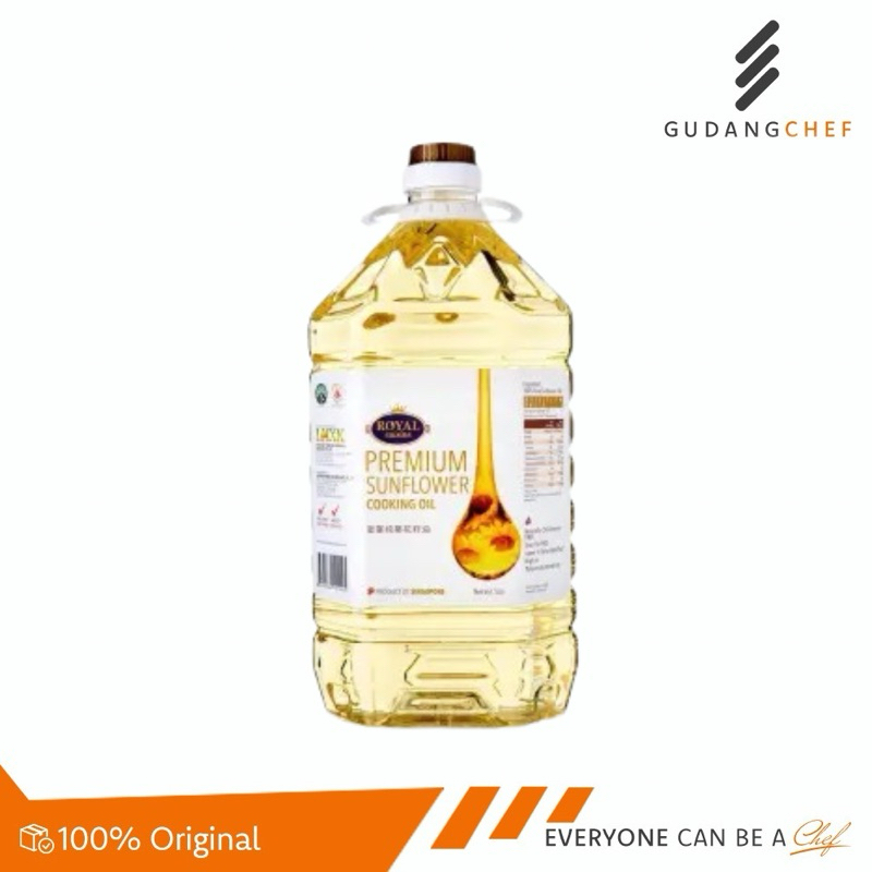 

Royal Cuisine Sunflower Canola Cooking Oil 1KG & 5 KG - Minyak Bunga Matahari Premium Sunora