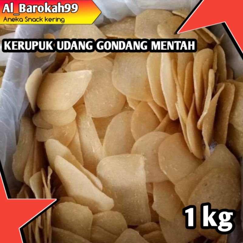 

KERUPUK UDANG MENTAH 1 KG KERUPUK GRADE A SUPER PREMIUM SNACK ALBAROKAH