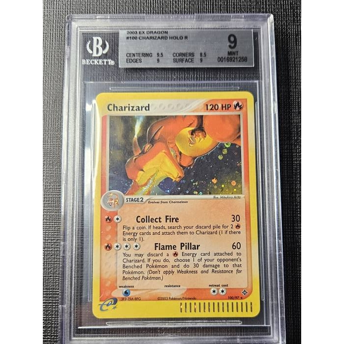 Kartu Pokemon - Charizard ex Dragon BGS 9 Secret Rare