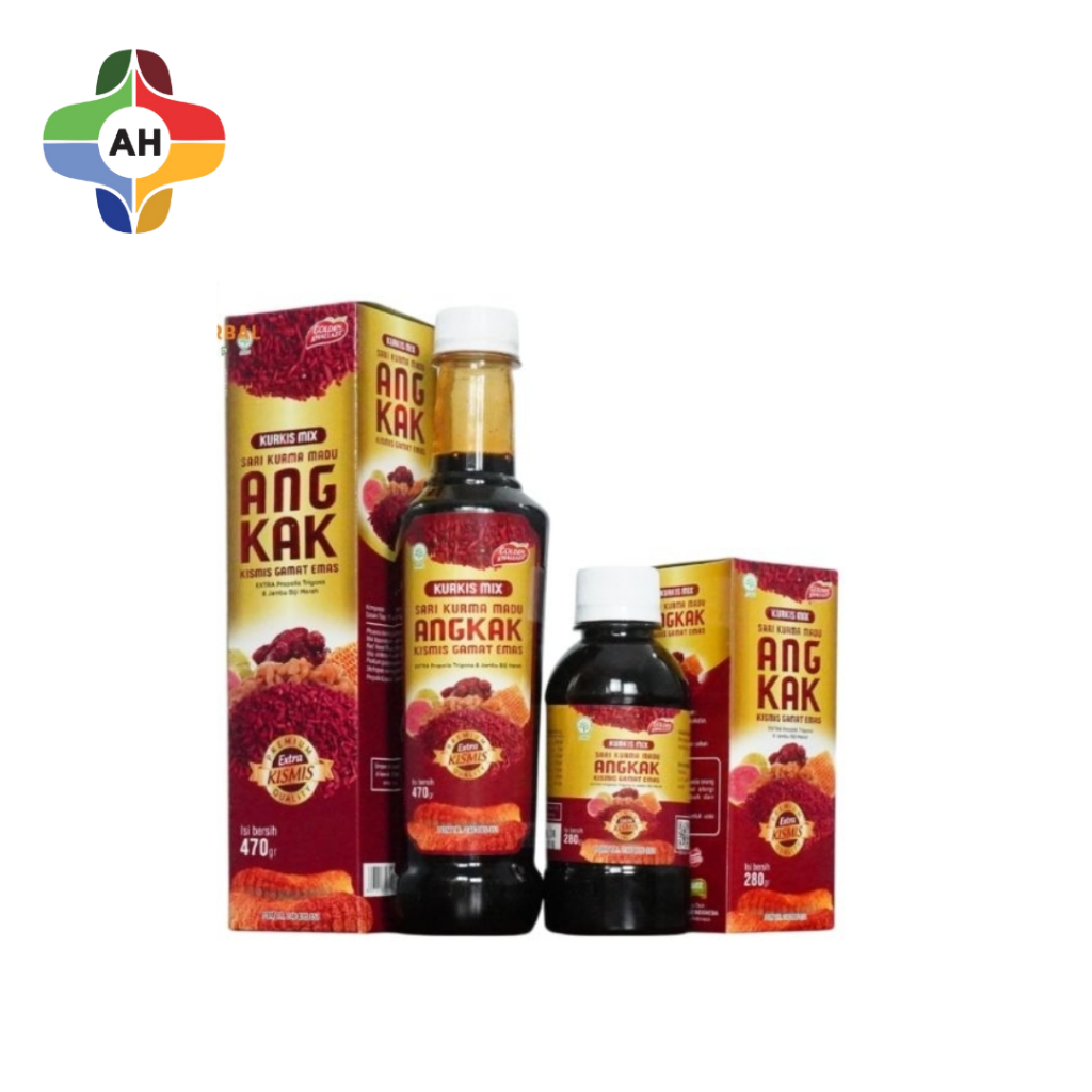 

Kurkis Mix Sari Kurma Madu Angkak Kismis Gamat Emas 280 gr / 470 gr / Apotek Hutama