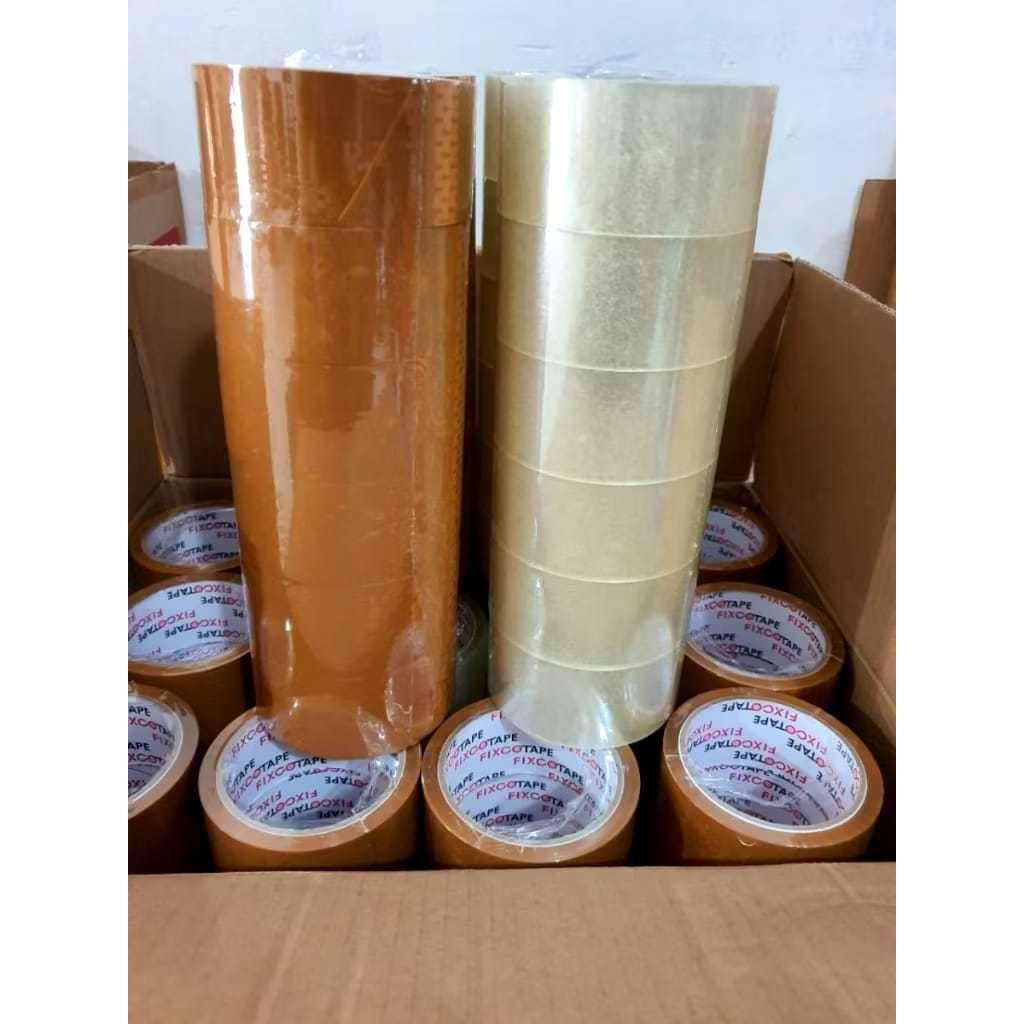 

Lakban besar bening bess tape 45mm 90 yard / isolasi bening / selotip besar warna bening mrek kyoto