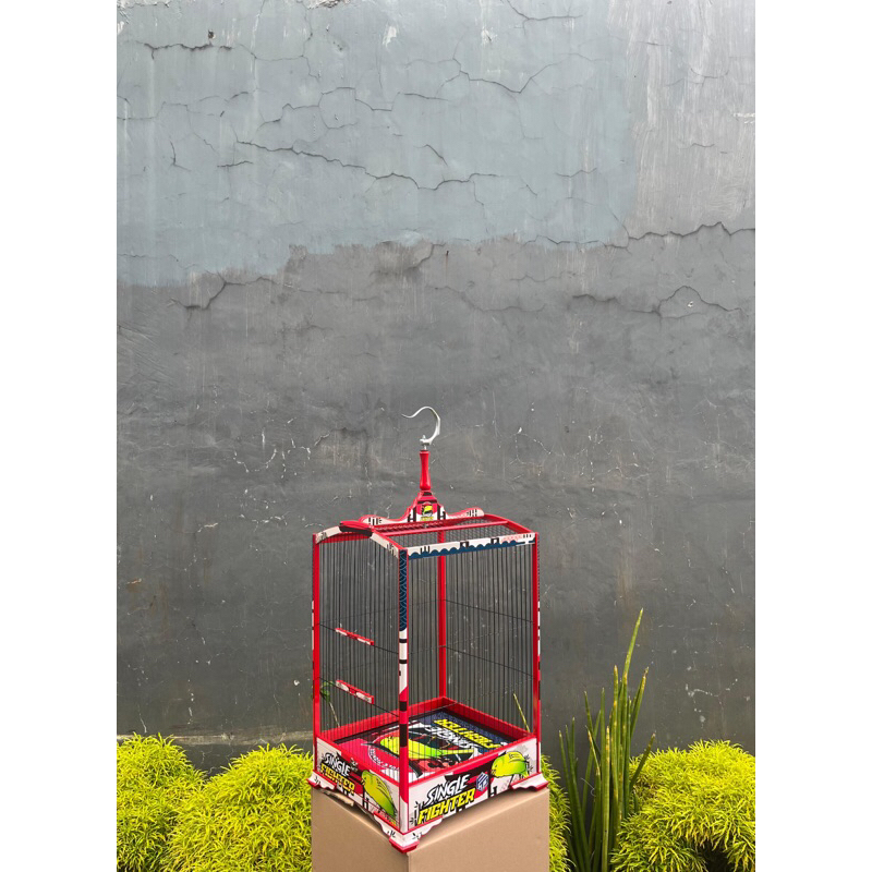 SANGKAR KOTAK WATERSLIDE DECAL dengan ruji fiber 1,3mm