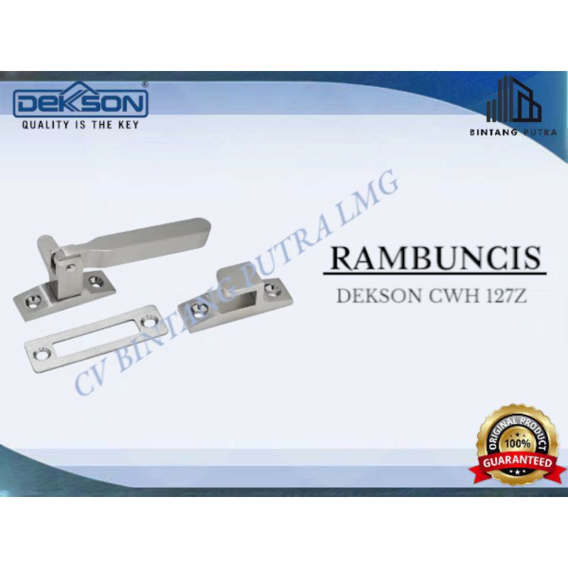 DEKSON RAMBUNCIS CWH 127 Z SN / CAM WINDOW HDL DEKSON CWH 127 Z SN