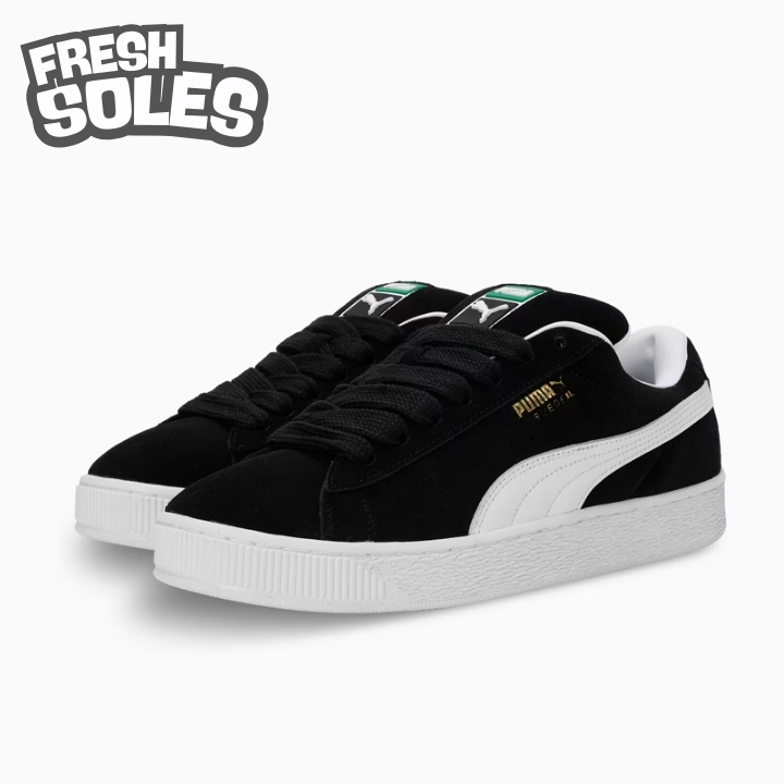 FS Sepatu Puma Suede Xl Black White BNIB 100%