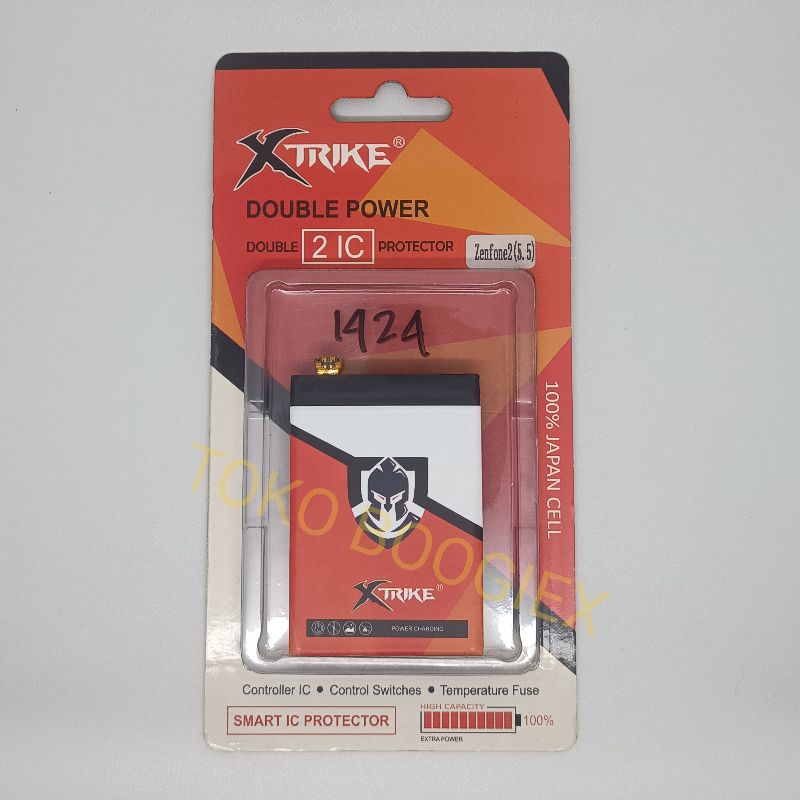 Baterai XTRIKE DOUBLE POWER Asus Zenfone 2 5.5" ZE550ML ZE551ML Z00AD C11P1424
